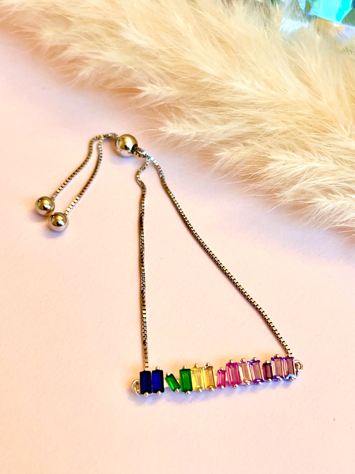 Rainbow Zirconia Bracelet