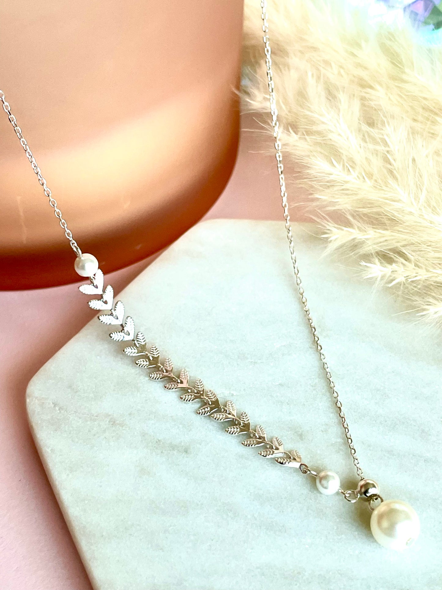 Silver Leaf Necklace