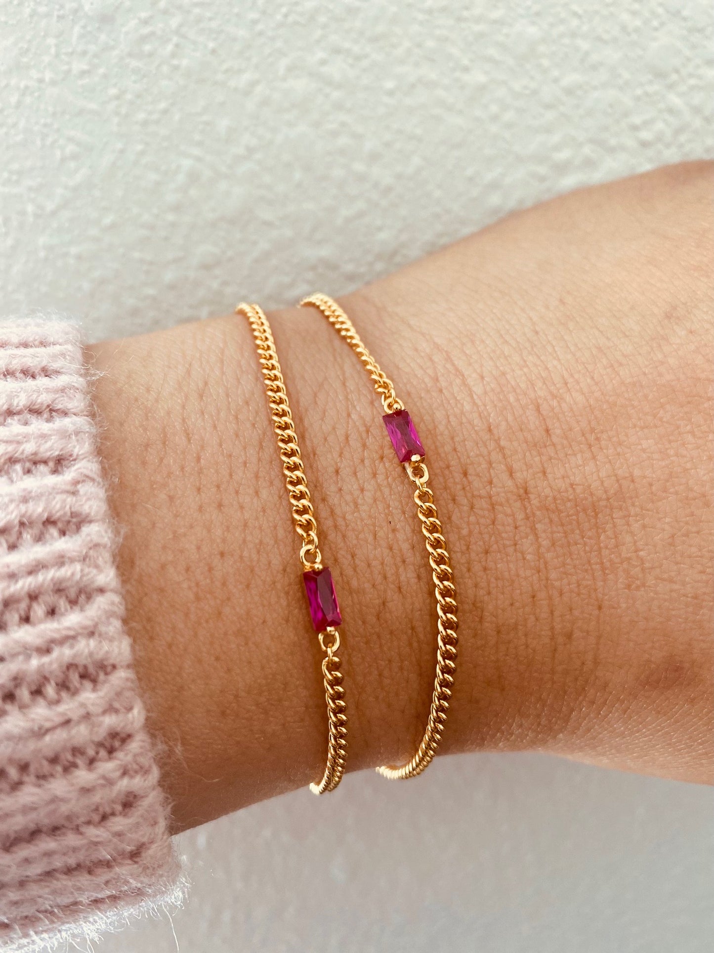Red Zircon Bracelet