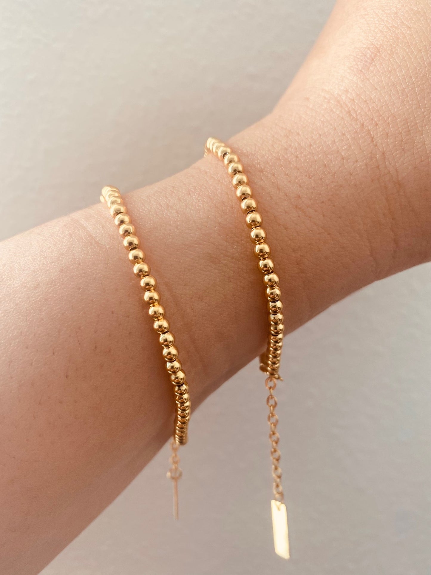 gold beaded beacelet