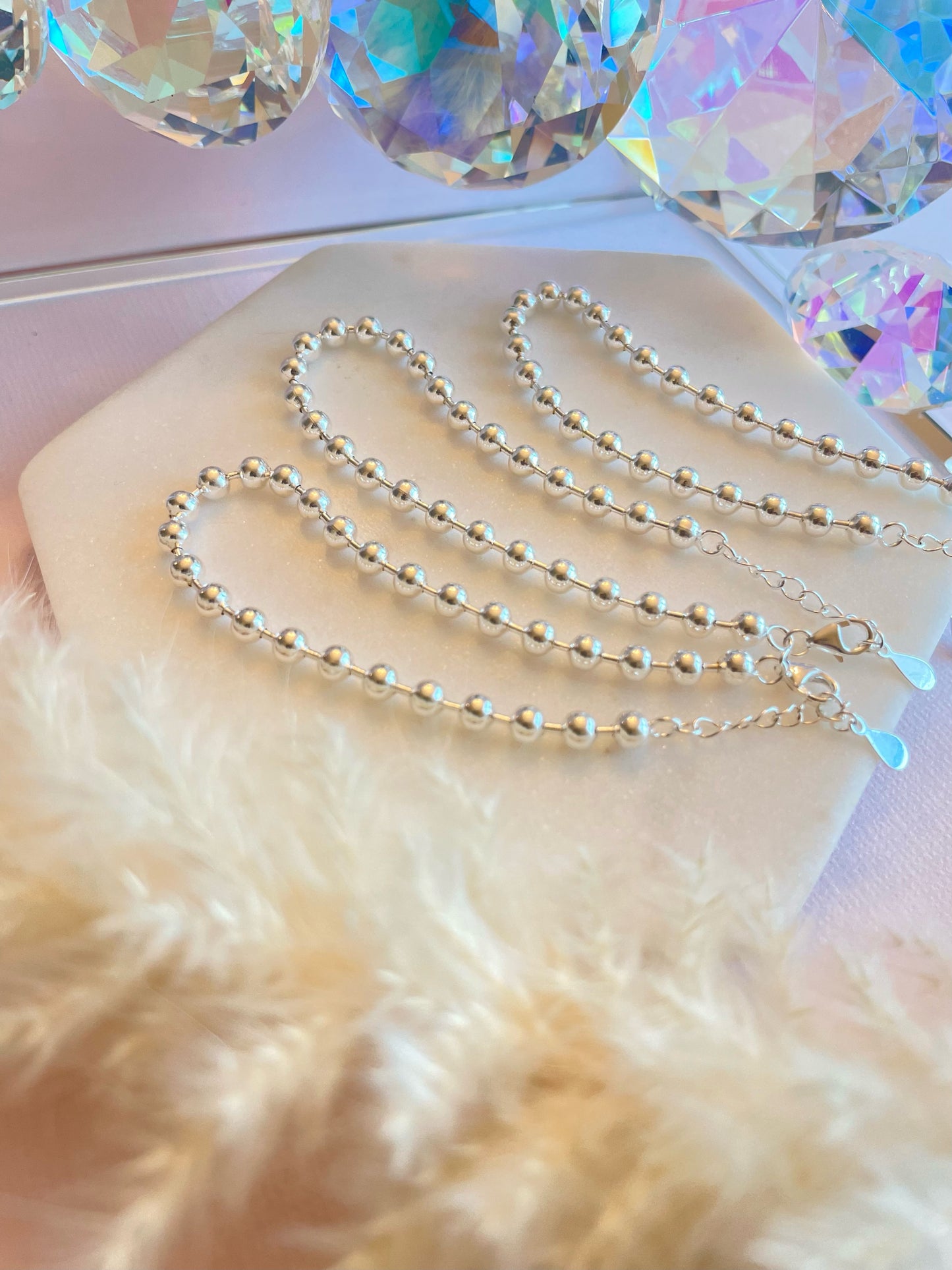 Silver Bead Bracelet