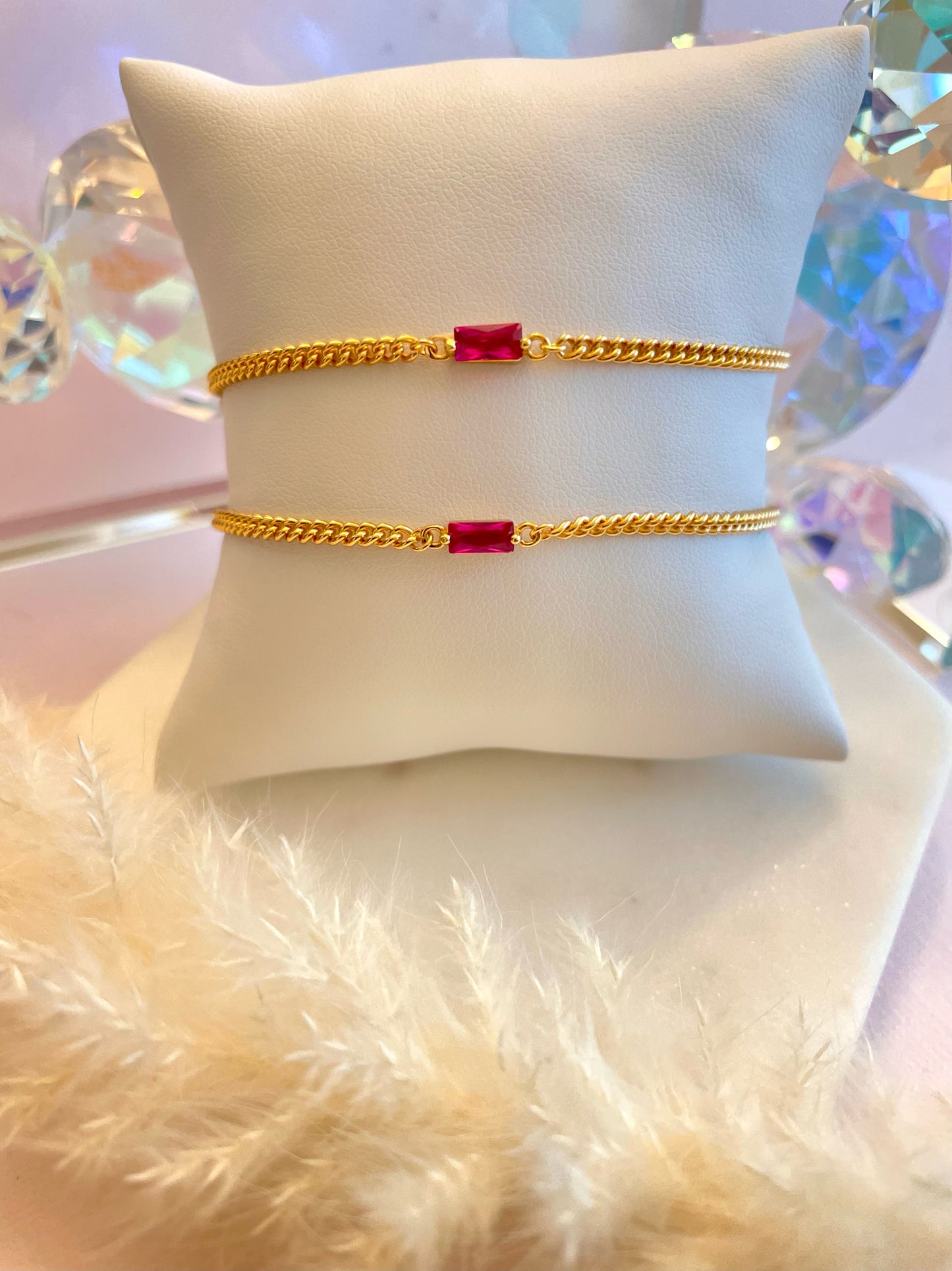 Red Zircon Bracelet