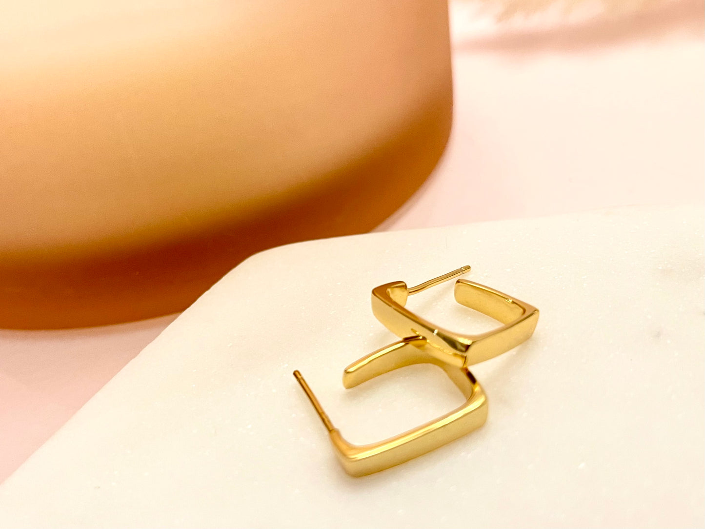 Square Stud Earrings