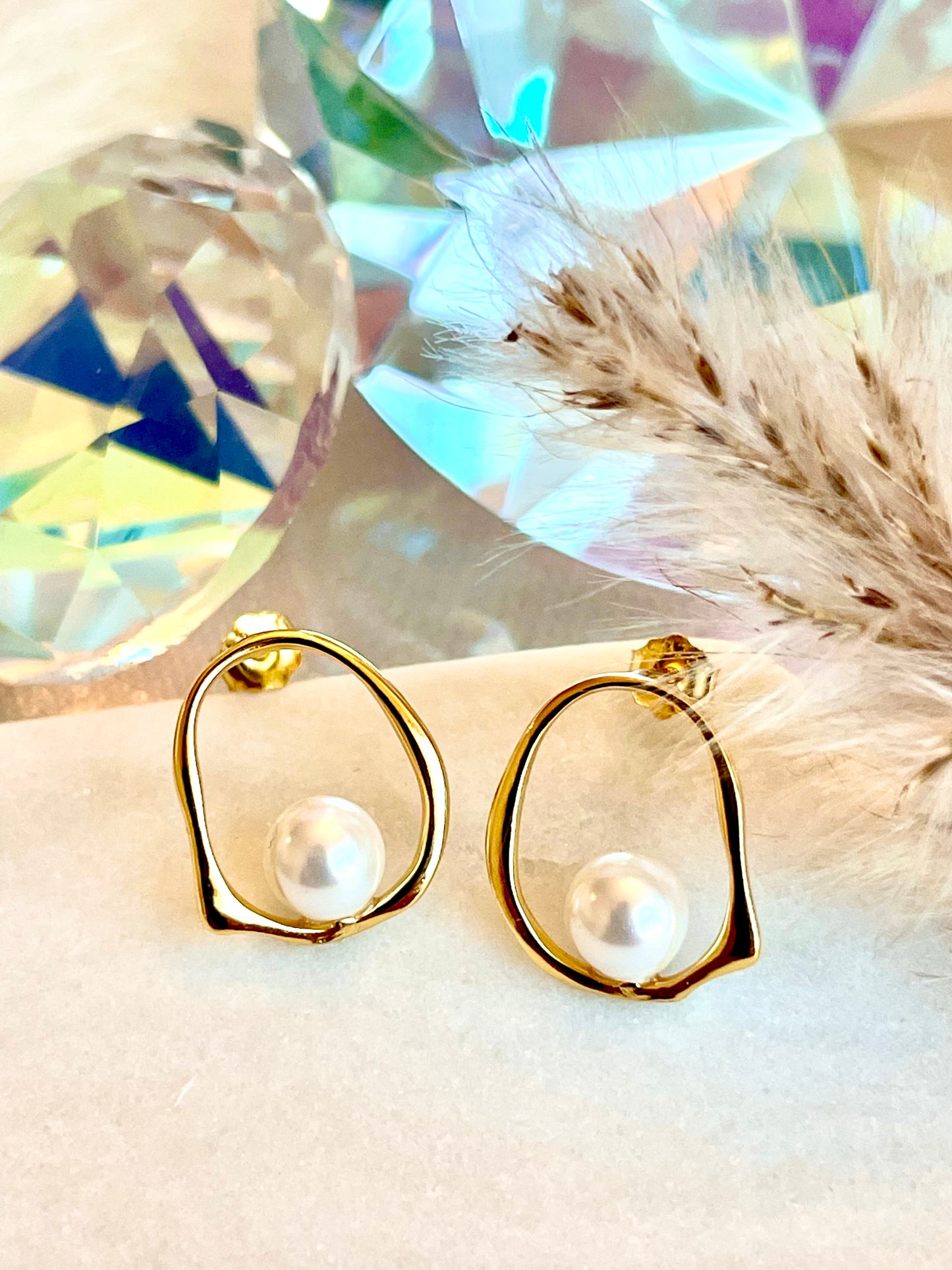 pearl earrings