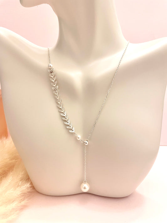 Silver Leaf Necklace