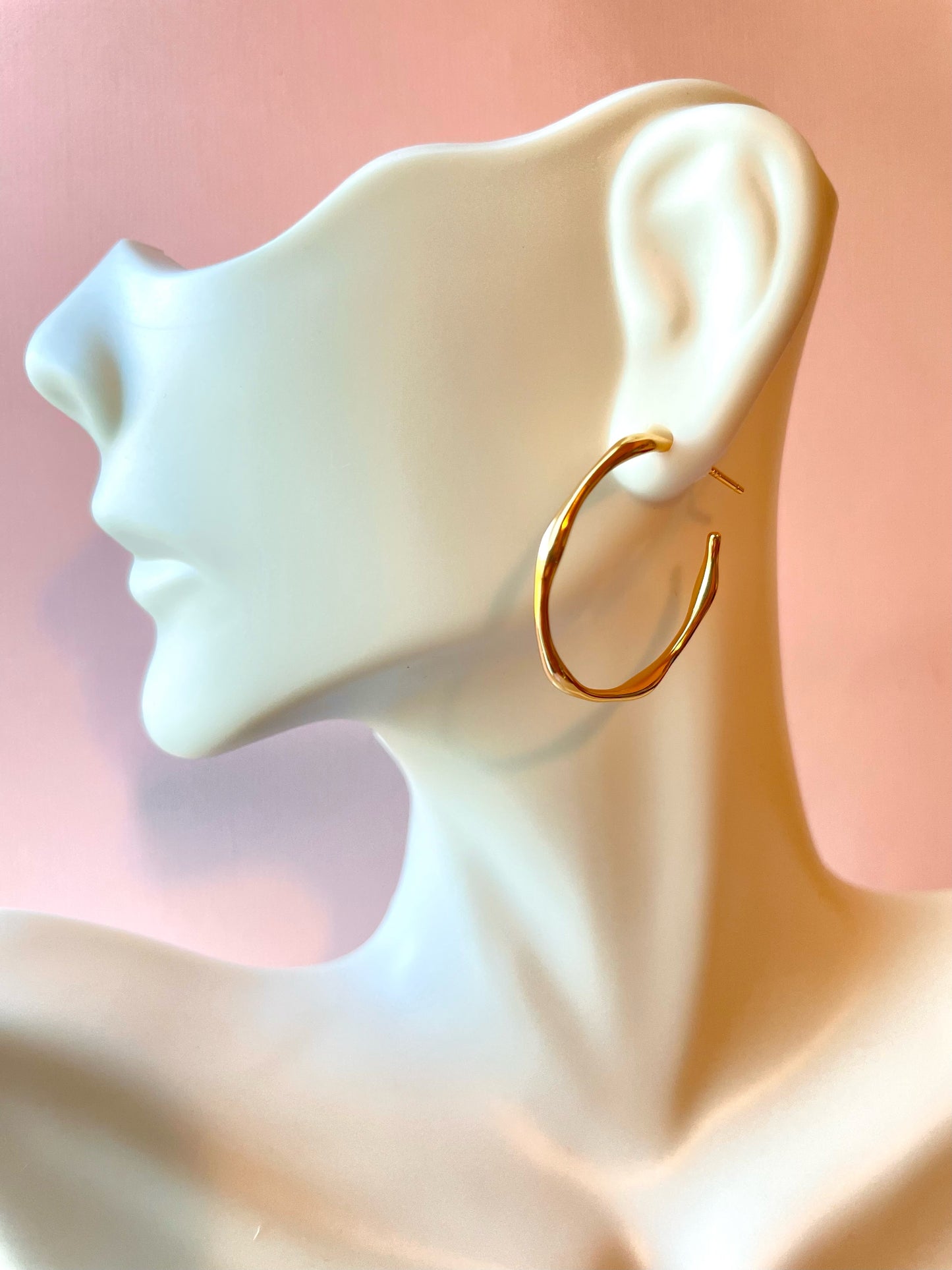 gold hoop earrings