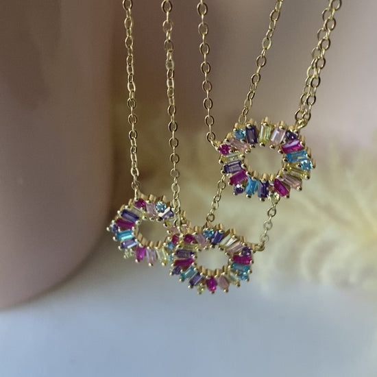 rainbow necklace